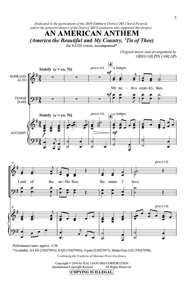 An American Anthem